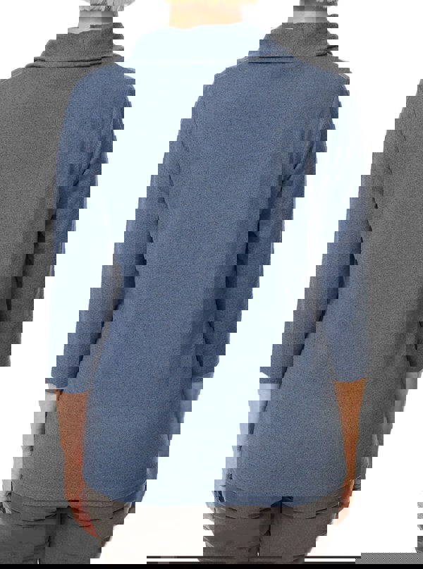 PennyPlain Cowl Neck Top - Sky