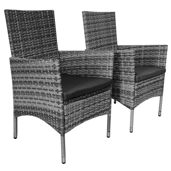 Jardi Rattan Bistro Set Grey