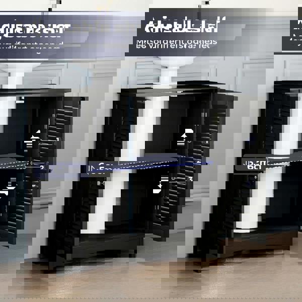 Levede Bathroom Under Sink Cabinet Basin Storage Cupboard Black Vanity Unit