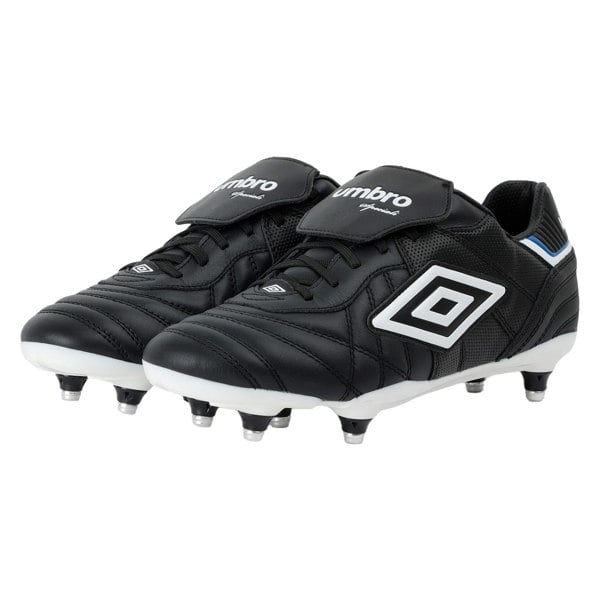 Umbro Mens Speciali Eternal Team Sg Leather Football Boots - Black/White/Royal Blue