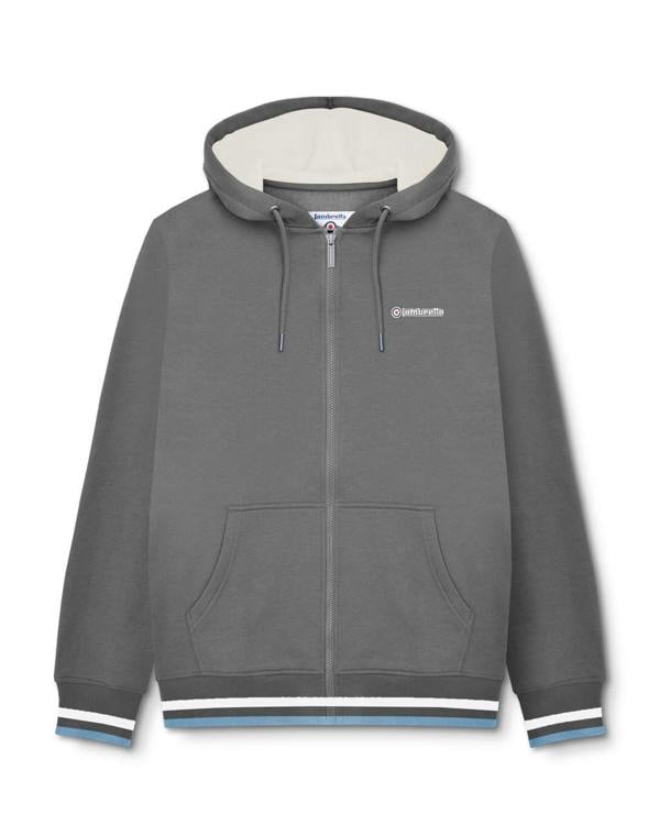 Lambretta Mens Original Full Zip Classic Target Hooded Hoodie
