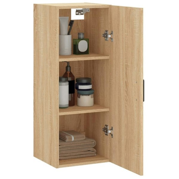 Berkfield Wall Mounted Cabinet Sonoma Oak 34.5x34x90 cm