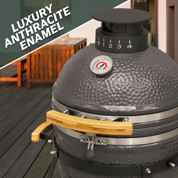 Dellonda DG158 Kamado Grills Action shot - high - quality - finish