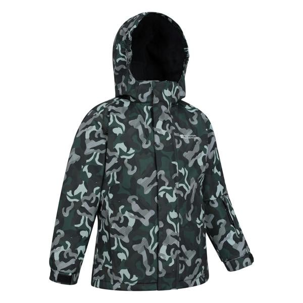 Mountain Warehouse Childrens/Kids Camo Ski Jacket & Trousers Set - Black - 