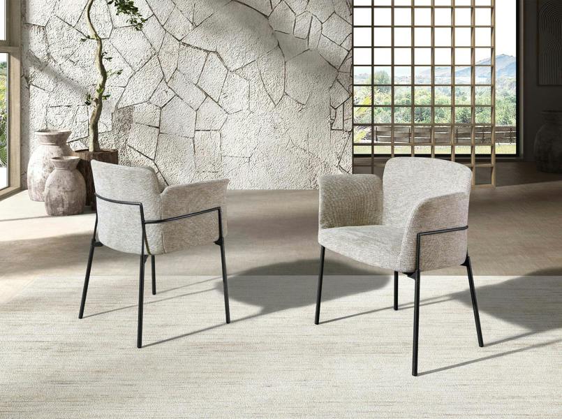 Angel Cerdá Grey Fabric Chair 4170