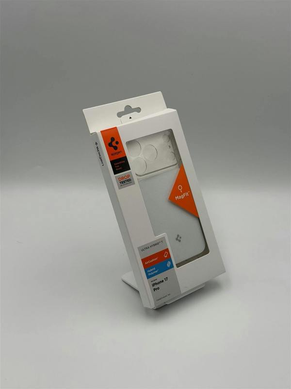 Spigen Ultra Hybrid "T" MagSafe Case for iPhone 17 Pro 6.3" Clear White - ACS10344