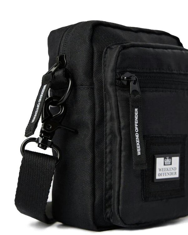 WEEKEND OFFENDER Ripstop Small Crossbody Bag - Black