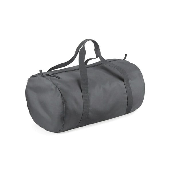 Bagbase Barrel Packaway Duffle Bag - Graphite Grey/Graphite Grey