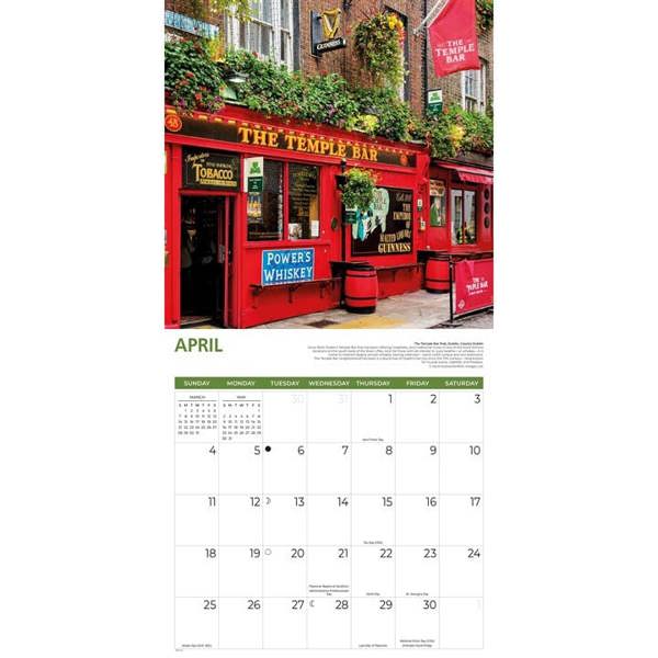 Ireland Calendar 2027, Wall Calendars, Month To View, Travel, Gift