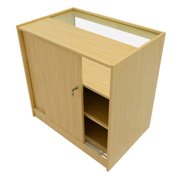 Monstershop Europa LED Shop Counter Set B900, C900, TB60 & LM60 - Maple