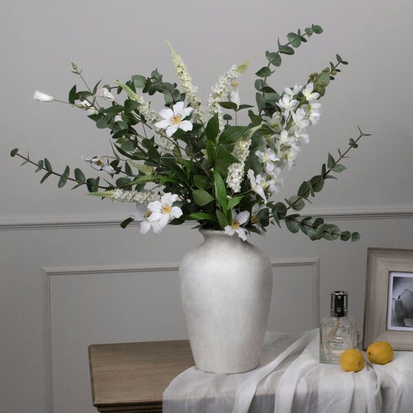 Wyld Haus Set of 3 Artificial Flower White Florida Clematis