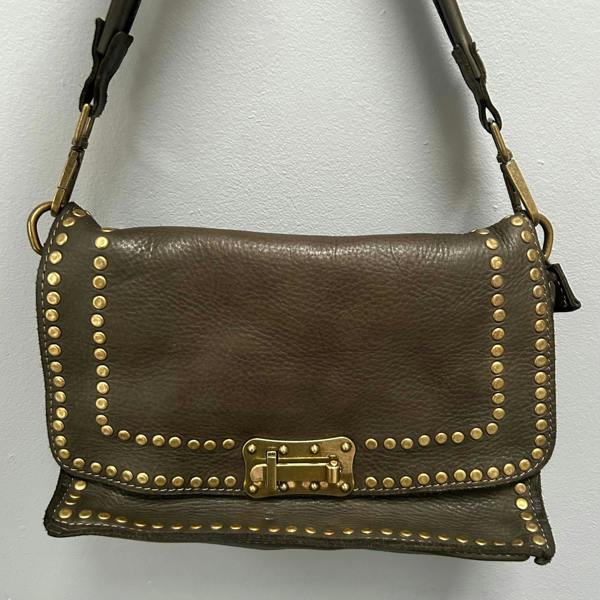 Studded Vintage Style Leather Bag
