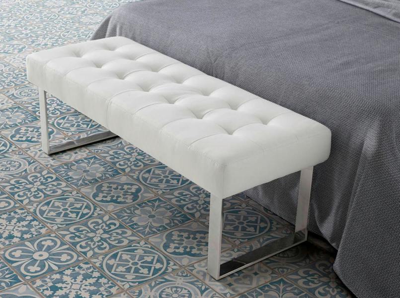 Angel Cerdá White Leatherette Bench 5000