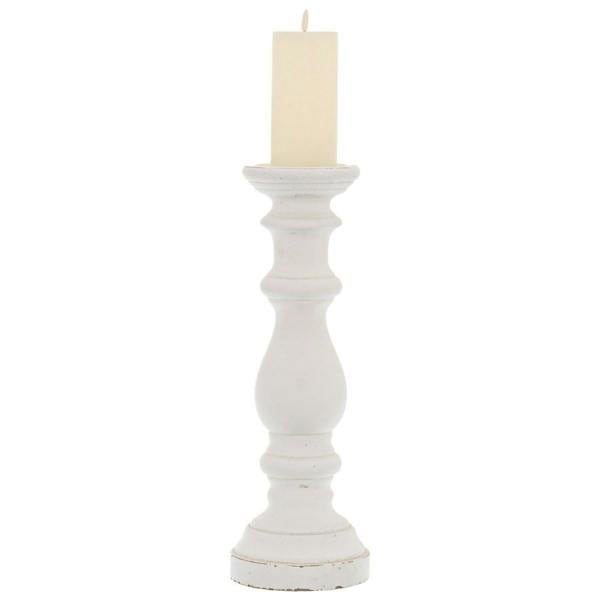Hill Interiors Column Candle Holder - White - 