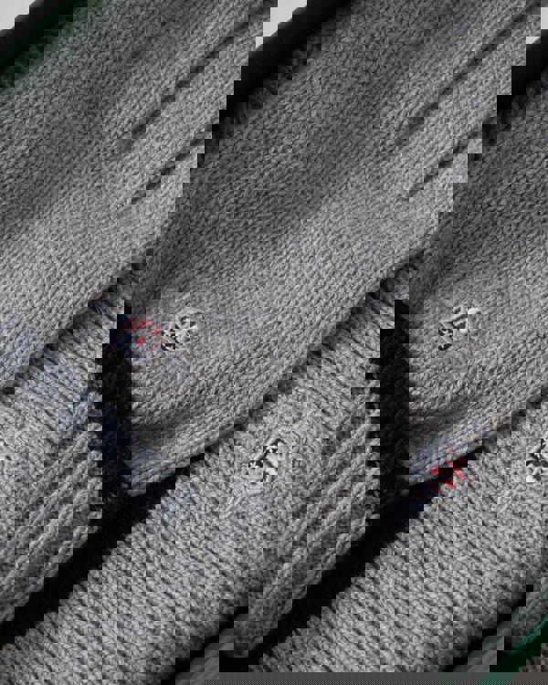 GANT Essential Beanie & Gloves Set - 93 Grey Melange - CHO - Designer Mens Gift Sets