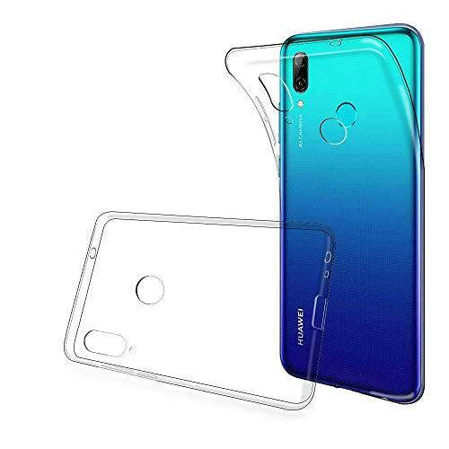 KAV - Clear TPU Soft Silicone Gel Case skin protection Cover For Huawei P Smart 2019 + Tempered Glass screen saver protector