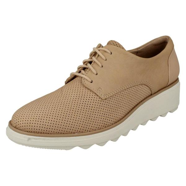 Clarks Ladies Clarks Casual Lace Up Trainers Sharon Crystal