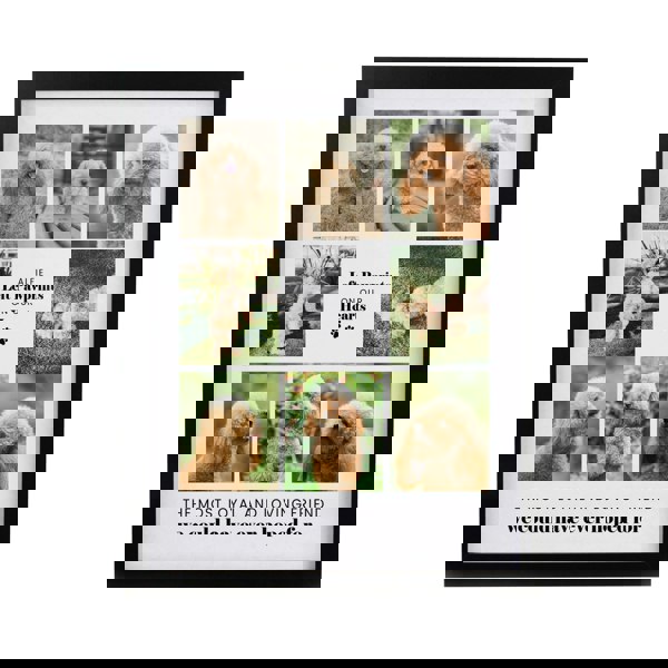 Personalised Memento Company Personalised Pet Multi Photo Upload Black Framed Print