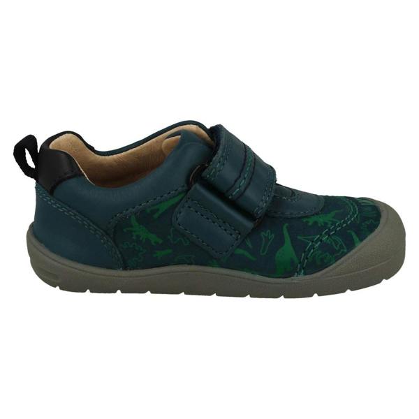 Clarks Boys Startrite Casual Hook & Loop Shoes Footprint