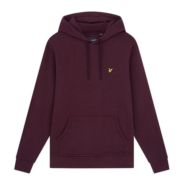 Lyle & Scott Mens Pullover Hoodie - Burgundy