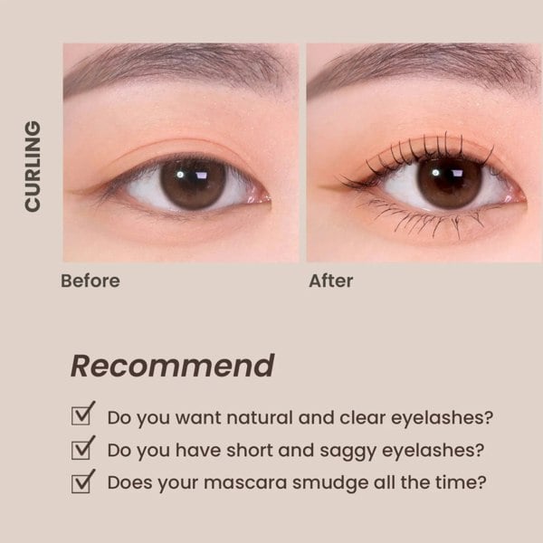 HEIMISH Dailism Smudge Stop Mascara #Black Curling