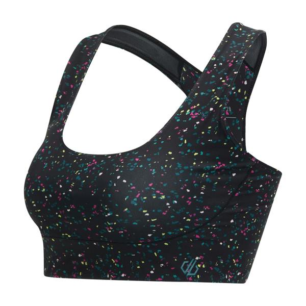 Dare 2B Womens/Ladies Influential Speckle Sports Bra - Black - 