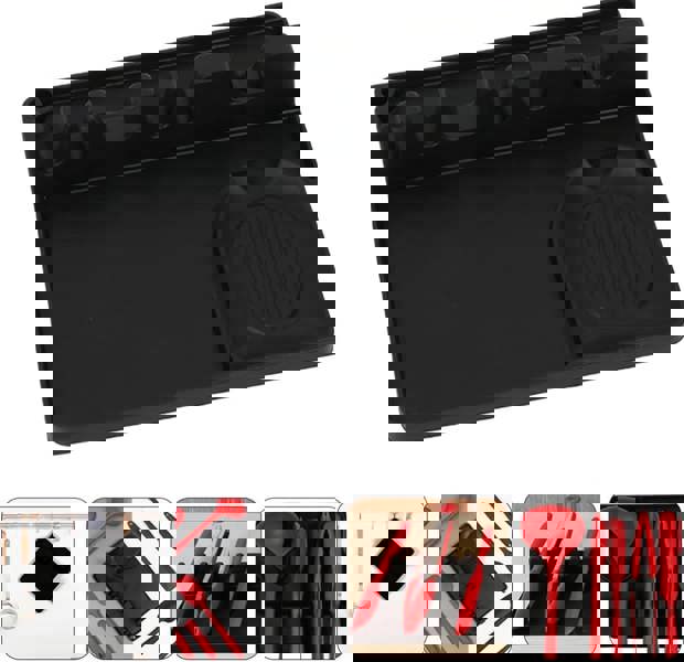 Anygleam Spoon Rest Black Large Kitchen Pan Pot Cover Lid Rack Stand Organizer Fork Spatula Rack Holder Stand Tableware Storage Rack Holder