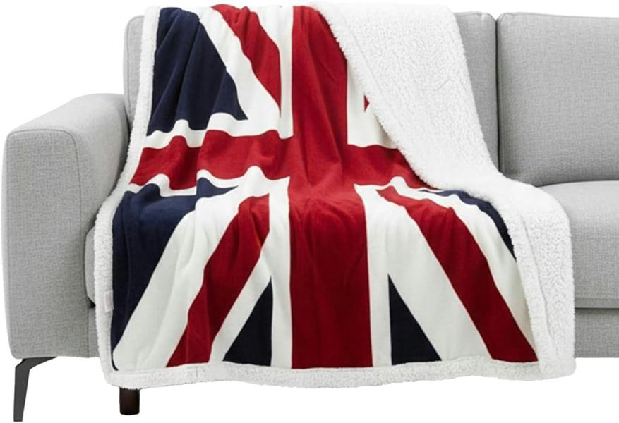 Union Jack Fleece Blanket - Red, White & Blue