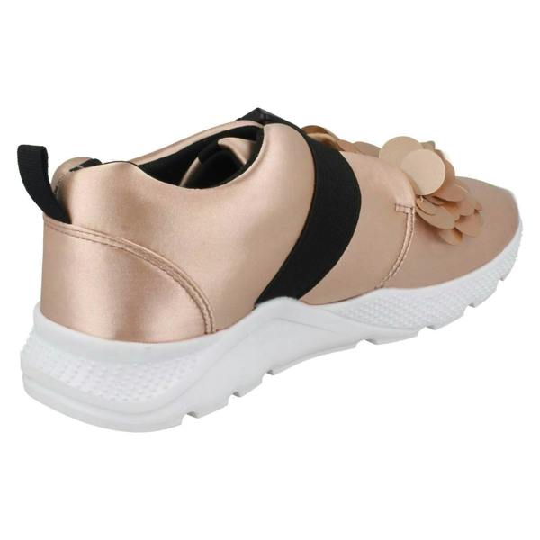 Spot On Ladies Spot On Flower Trim Trainers