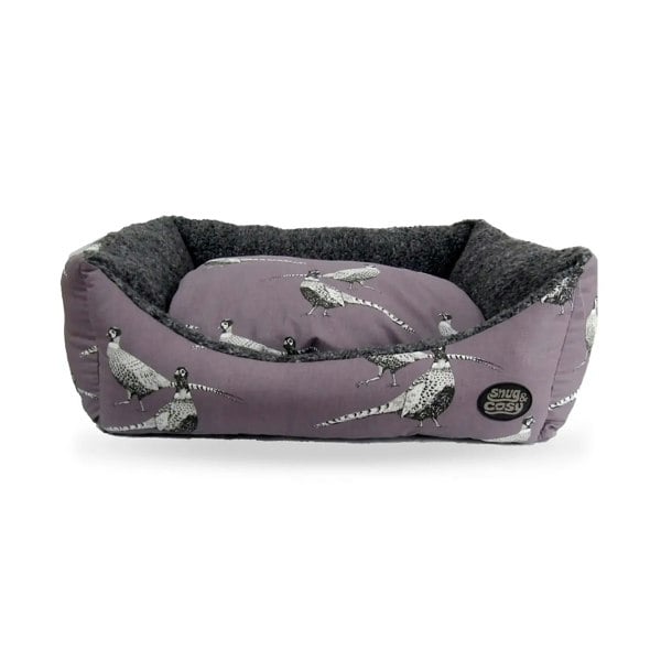 Snug and Cosy Pets Heather Pheasant Print Bed