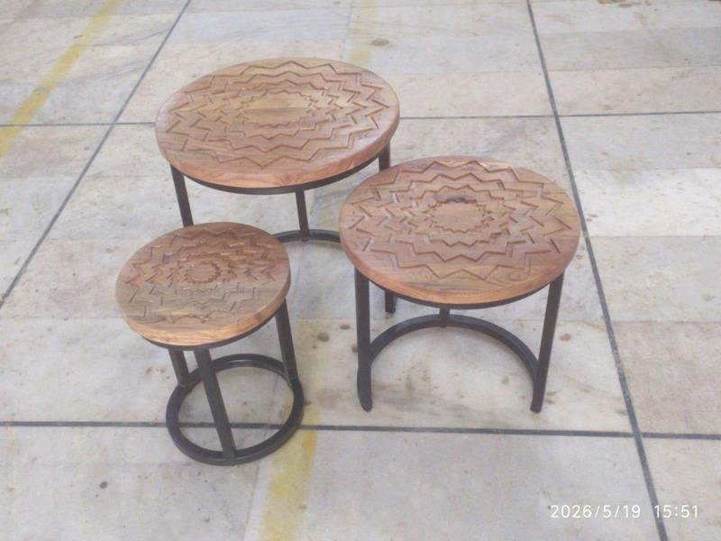 45/38/28CM SET OF 3 NEST OF TABLES