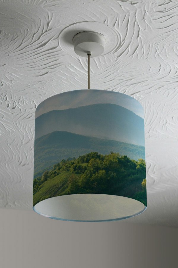 Benjamin Tate Design panorama of beautiful countryside of romania (Ceiling & Lamp Shade)