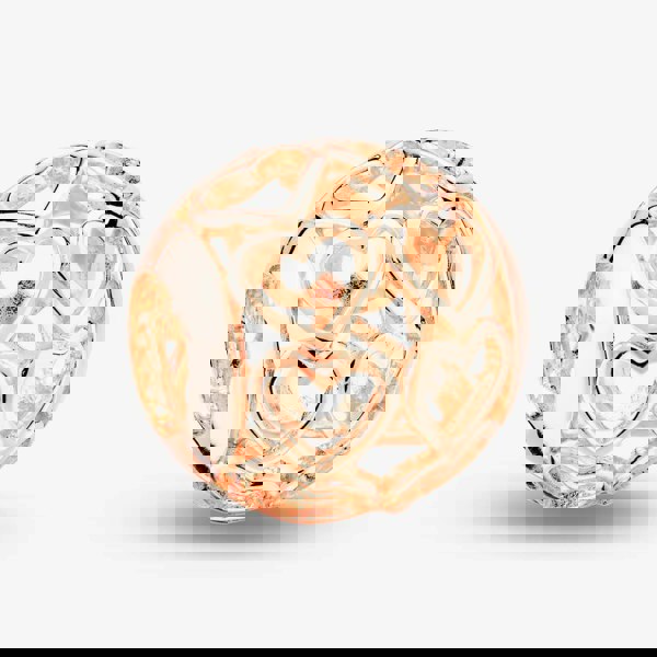 Rosa Lea Openwork Heart Rows Charm AM-2THB008006