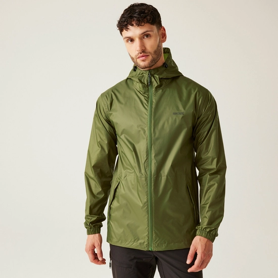 Regatta Mens Pack It III Waterproof Jacket - Nephrite Green