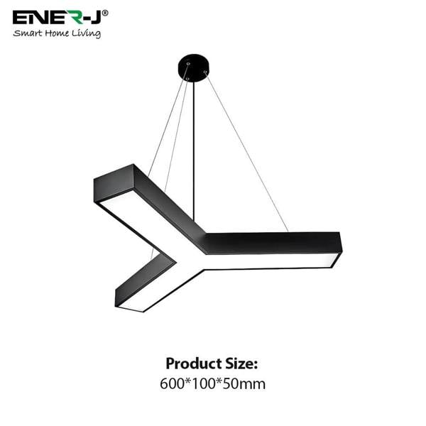 ENER-J 18W Hollow Y shape Pendant Light, Size: Diameter 60 cms, Lampshade height 5 cms