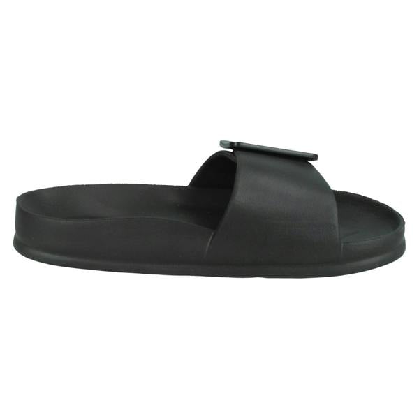 Spot On Ladies Spot On Flat Buckle Mules F00349