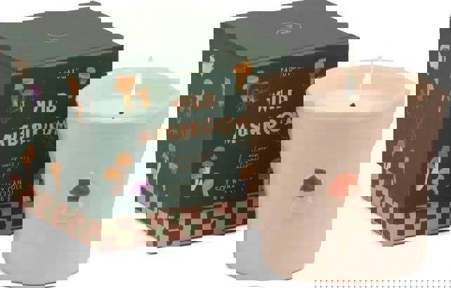 Wild Mushroom Fragrance Notes:  Top Notes: Lemon Leaf, Lavender, Jasmine  Middle Notes: Enoki Mushroom, Rosemary, Dry Earth  Bottom Notes: Sandalwood, Tonka, Bean, Amber Essential Oils, Lavandin, Patchouli, Cedarleaf