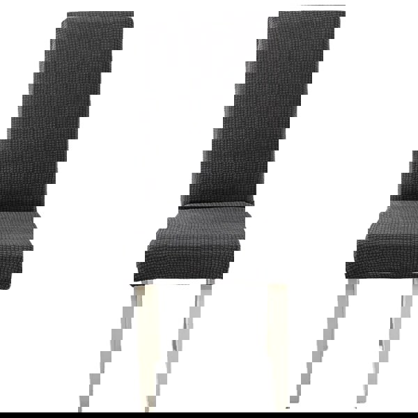 Anyseat Chair Cover Dark Grey Corn Kernels Waterproof Universal Size for Dining Room Stretch Seat Slipcovers