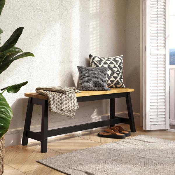 Core Products Corona Black Live Edge Large Dining Bench