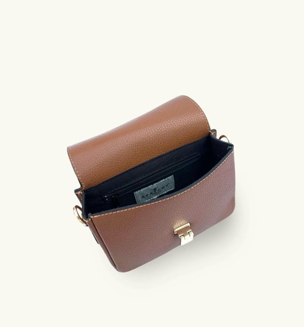 Apatchy London Tan Newbury crossbody bag