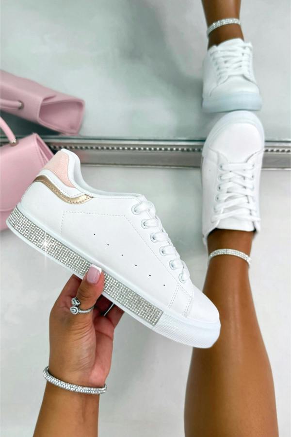 Love Lemonade Crystal Deluxe Trim Trainers Special Edition Pink