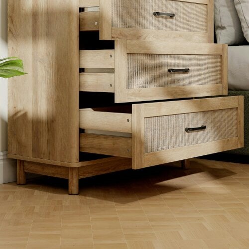 Wyld Haus Zima Wood Oak Finish 3 Drawer Storage Chest 76 cm Wide
