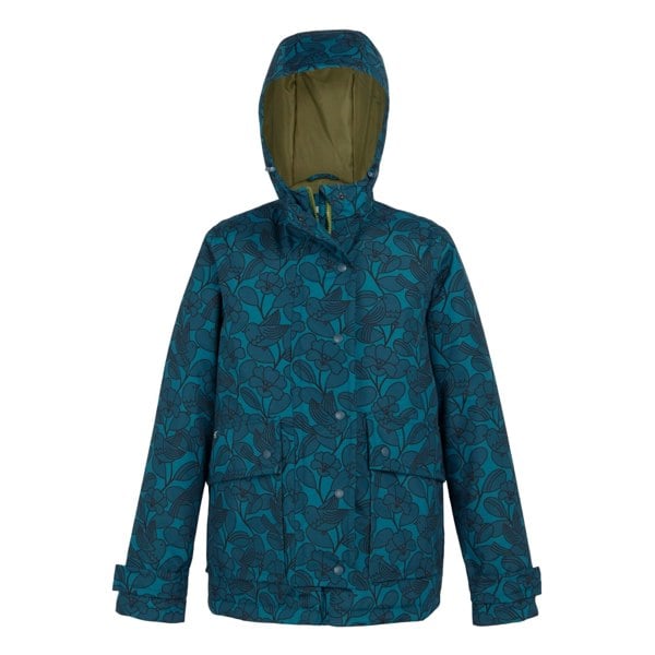 Regatta Women's Orla Kiely Birds Mid Length Waterproof Jacket - Blue