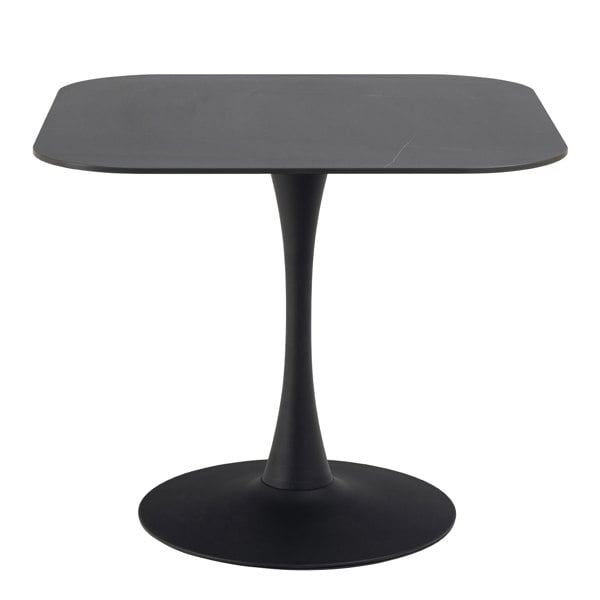 Furniture To Go Malta Ceramic Square Dining Table Black