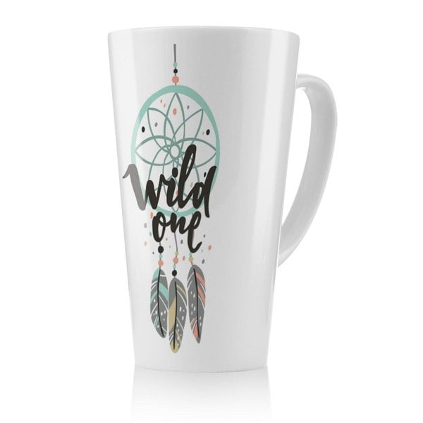Benjamin Tate Design Cute Print In Boho Style Latte Mug