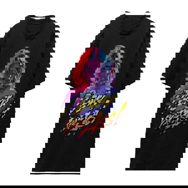 Stranger Things Unisex Adult I Dump Your Ass T-Shirt - Black - 