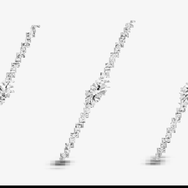 1888 Collection 9ct White Gold 0.48ct Brilliant Cut Diamond Twist Solitaire Shoulder Set Ring RSP01-9W-0.33-H-SI2