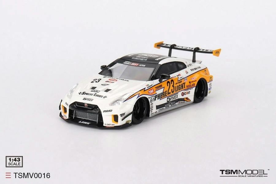 a white and black toy car