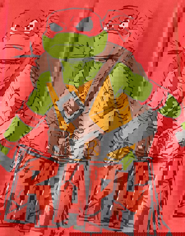 Teenage Mutant Ninja Turtles Boys Red Raph Short Sleeved T-Shirt