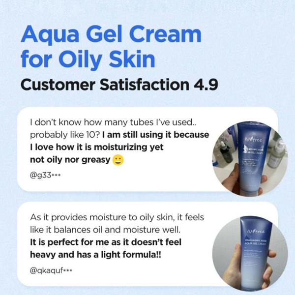Isntree Skincare  Hyaluronic Acid Aqua Gel Cream 100ml - Additional 5